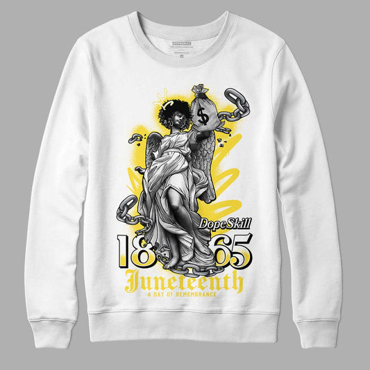 Jordan 11 Low 'Yellow Snakeskin' DopeSkill Sweatshirt Juneteenth Graphic Streetwear - White