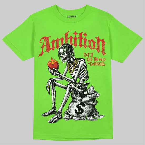 Neon Green Sneakers DopeSkill T-Shirt Ambition Graphic Streetwear - Lime
