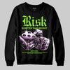 Neon Green Sneakers DopeSkill Sweatshirt Risk Is Better Than Regret Graphic Streetwear - Black