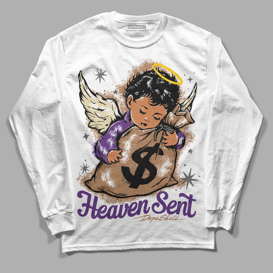 Jordan 6 WMNS Gore-Tex Brown Kelp DopeSkill Long Sleeve T-Shirt Heaven Sent Graphic Streetwear - White