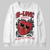 Jordan 14 Retro Ferrari (2025) DopeSkill Sweatshirt Crying Heart Graphic Streetwear - White
