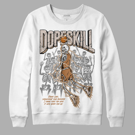 Jordan 3 Retro Palomino DopeSkill Sweatshirt Thunder Dunk Graphic Streetwear - White