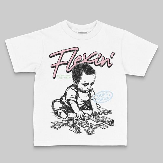 Jordan 4 Retro Valentine's Day (2026) (GS) DopeSkill Toddler Kids T-shirt Flexin' Graphic Streetwear - White