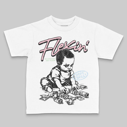 Jordan 4 Retro Valentine's Day (2026) (GS) DopeSkill Toddler Kids T-shirt Flexin' Graphic Streetwear - White