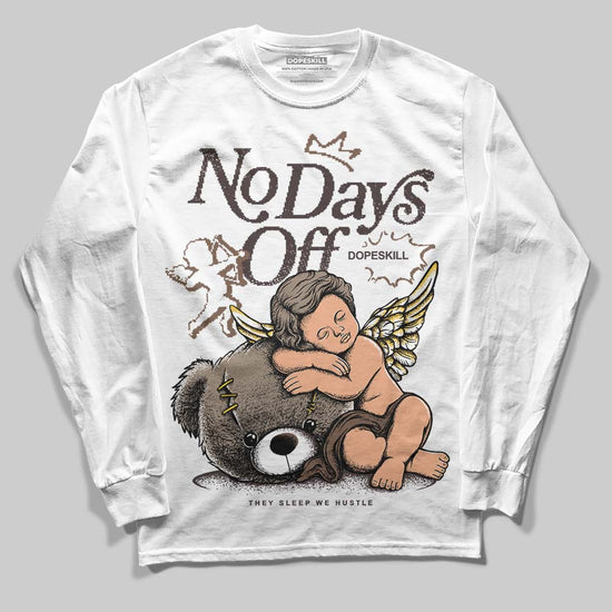 SoleFly x Air Jordan 12 Retro SP 'Cafecito/Baroque Brown' DopeSkill Long Sleeve T-Shirt New No Days Off Graphic Streetwear - White