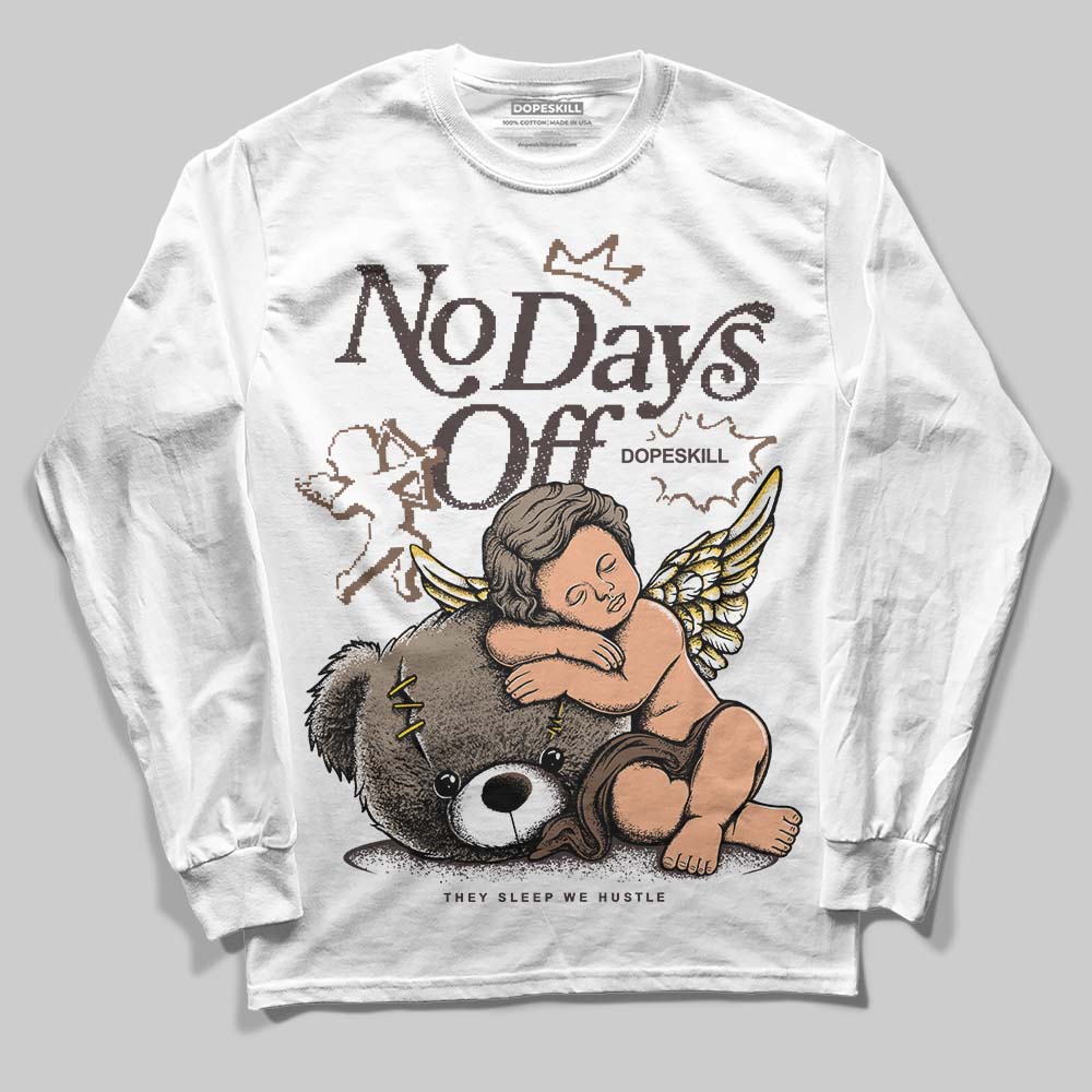 SoleFly x Air Jordan 12 Retro SP 'Cafecito/Baroque Brown' DopeSkill Long Sleeve T-Shirt New No Days Off Graphic Streetwear - White