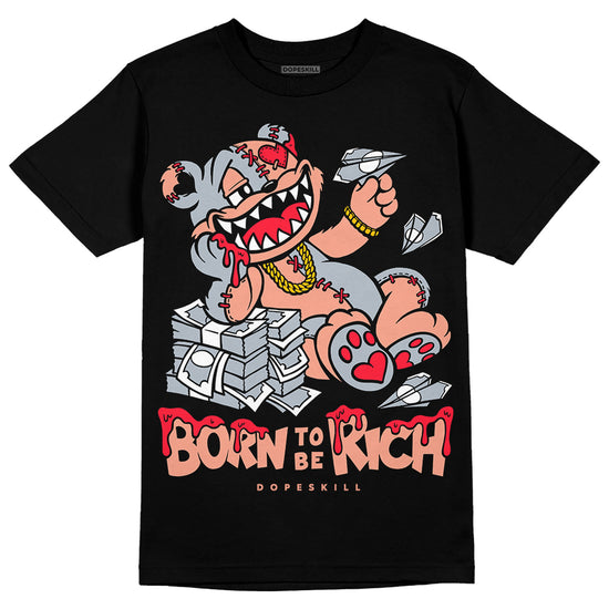 DJ Khaled x Jordan 5 Retro ‘Crimson Bliss’ DopeSkill T-Shirt Born To Be Rich Graphic Streetwear - Black