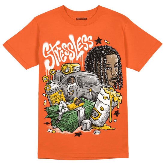 Jordan 3 Georgia Peach DopeSkill Orange T-Shirt Stressless Graphic Streetwear