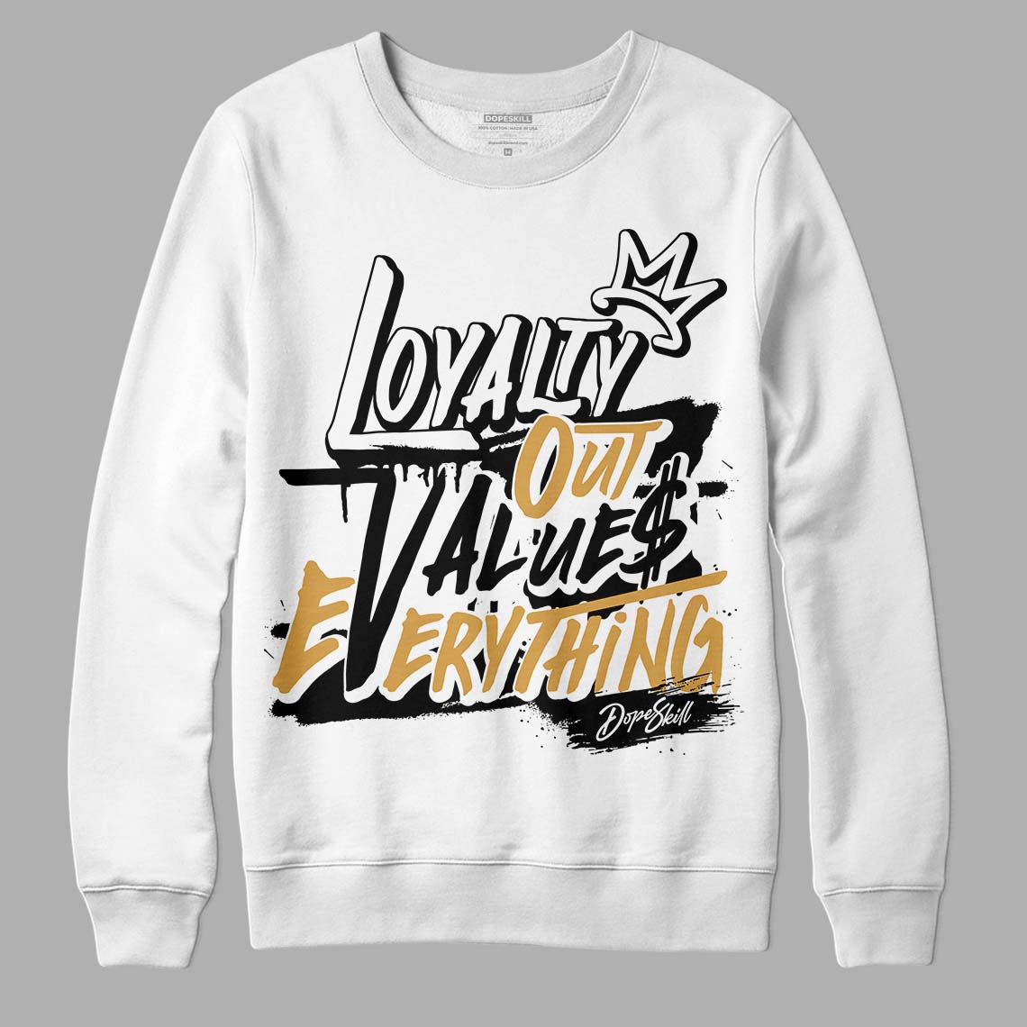 Jordan 11 "Gratitude" DopeSkill Sweatshirt LOVE Graphic Streetwear - White