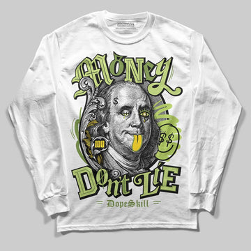 Dunk Low Pro SB 'Fruity Pack - Green Apple' DopeSkill Long Sleeve T-Shirt Money Don't Lie Graphic Streetwear - White