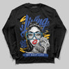Royal Blue Sneakers DopeSkill Long Sleeve T-Shirt Living My Best Life Graphic Streetwear - Black