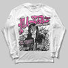 Pink Sneakers DopeSkill Long Sleeve T-Shirt No Money No Lust Graphic Streetwear - WHite