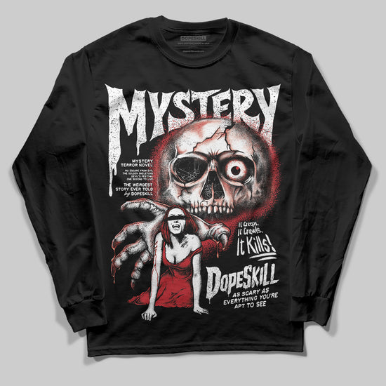 Jordan 11 Retro Low Bred (2025) DopeSkill Long Sleeve T-Shirt Mystery Ghostly Grasp Graphic Streetwear - Black