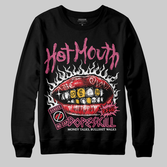 Diesel Pink S - Serendipity Pro-X1 Trainers DopeSkill Sweatshirt Hot Mouth Graphic Streetwear - Black