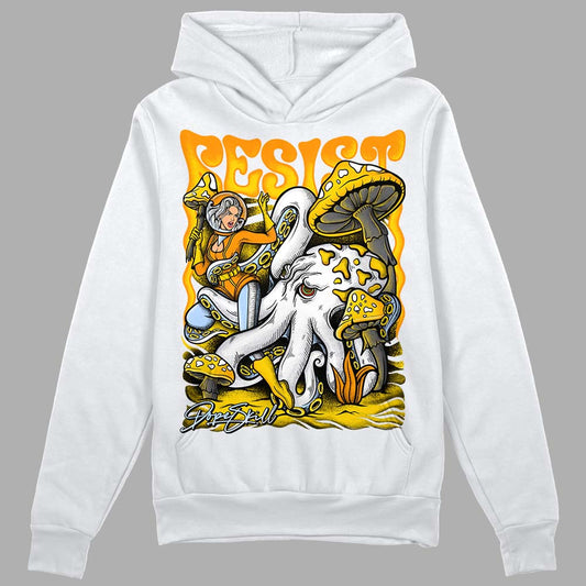 Jordan 6 “Yellow Ochre” DopeSkill Hoodie Sweatshirt Resist Graphic Streetwear - White