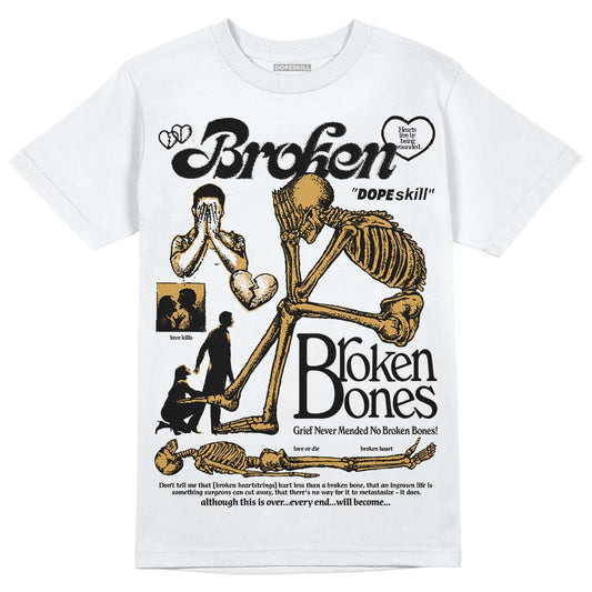 Jordan 11 "Gratitude" DopeSkill T-Shirt Broken Bones Graphic Streetwear - White