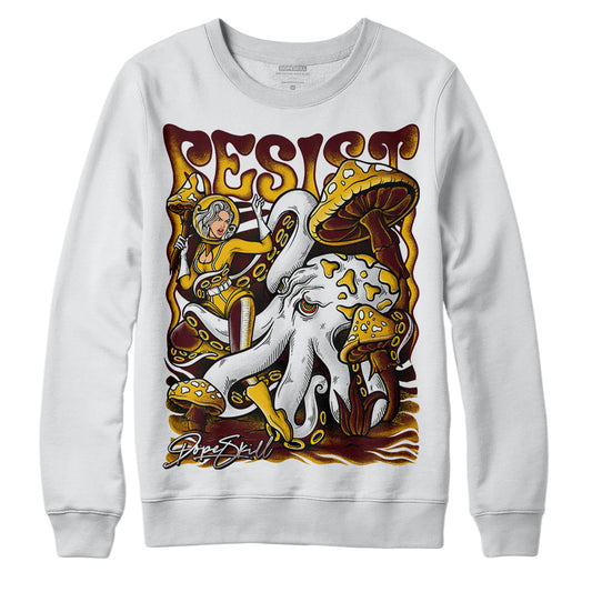 Dunk Yellow Bordeaux DopeSkill Sweatshirt Resist Graphic Streetwear - White