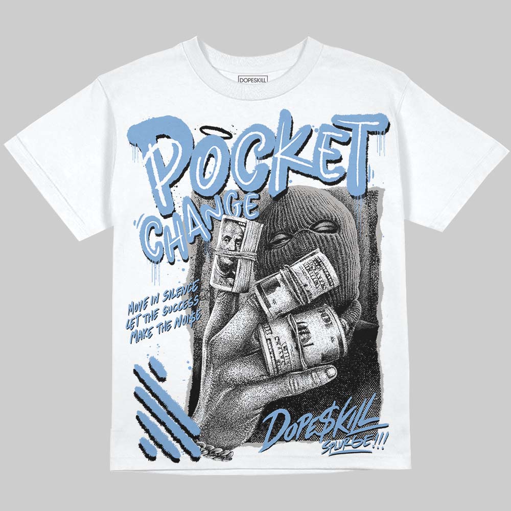 Jordan 5 Retro University Blue DopeSkill Oversize Print T-Shirt Pocket Change Graphic Streetwear