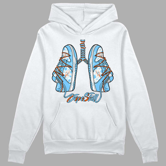 Dunk Low Futura University Blue DopeSkill Hoodie Sweatshirt Breathe Graphic Streetwear - White