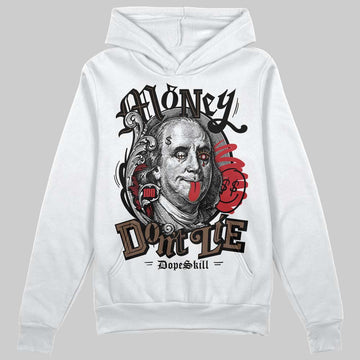 Jordan 9 'Olive' DopeSkill Hoodie Sweatshirt Money Don't Lie Graphic Streetwear - White