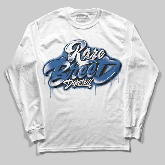 Jordan 1 Low OG “Storm Blue” DopeSkill Long Sleeve T-Shirt Rare Breed Type Graphic Streetwear - White