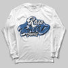 Jordan 1 Low OG “Storm Blue” DopeSkill Long Sleeve T-Shirt Rare Breed Type Graphic Streetwear - White