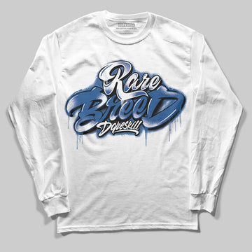 Jordan 1 Low OG “Storm Blue” DopeSkill Long Sleeve T-Shirt Rare Breed Type Graphic Streetwear - White