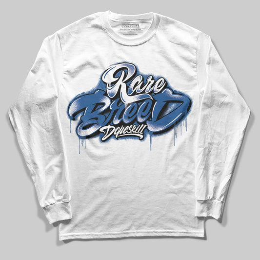 Jordan 1 Low OG “Storm Blue” DopeSkill Long Sleeve T-Shirt Rare Breed Type Graphic Streetwear - White