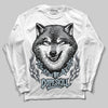 Jordan 5 Retro Wolf Grey (2026) DopeSkill Long Sleeve T-Shirt Wolf Grey Graphic Streetwear - White 