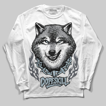 Jordan 5 Retro Wolf Grey (2026) DopeSkill Long Sleeve T-Shirt Wolf Grey Graphic Streetwear - White 