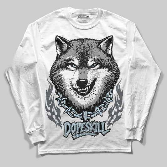Jordan 5 Retro Wolf Grey (2026) DopeSkill Long Sleeve T-Shirt Wolf Grey Graphic Streetwear - White 
