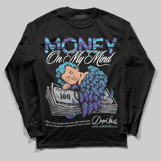 Jordan 8 Retro 'Aqua' 2025 DopeSkill Long Sleeve T-Shirt MOMM Graphic Streetwear - Black