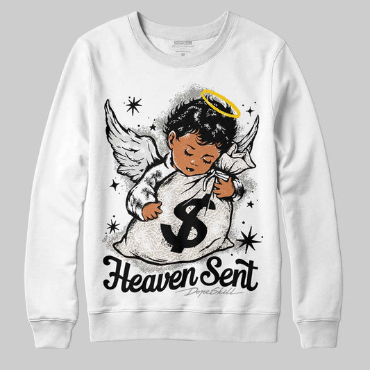 Jordan 3 Retro Pure Money DopeSkill Sweatshirt Heaven Sent Graphic Streetwear - White