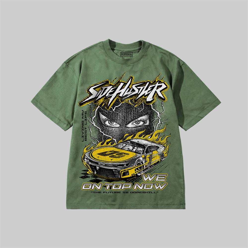 New Side Hustler DopeSkill Premium T-shirt Streetwear - Moss