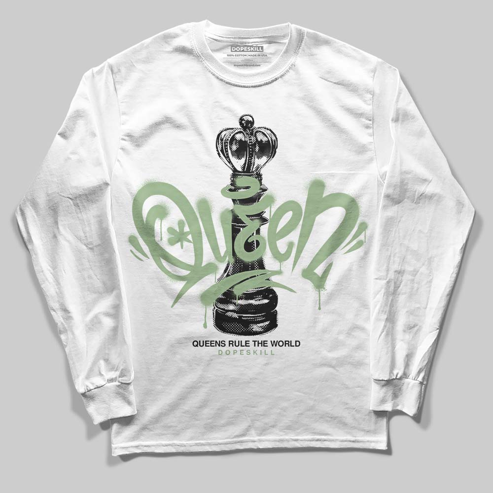 Jordan 4 Retro “Seafoam” DopeSkill Long Sleeve T-Shirt Queen Chess Graphic Streetwear - White