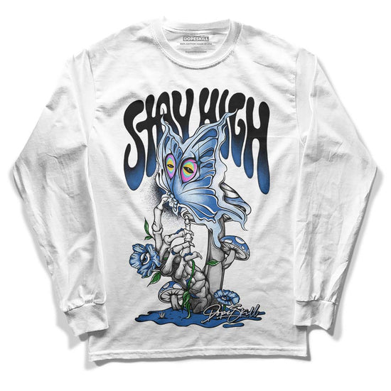 Jordan 11 Low “Space Jam” DopeSkill Long Sleeve T-Shirt Stay High Graphic Streetwear - White