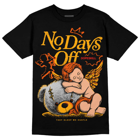 Jordan 12 Retro Black Taxi DopeSkill T-Shirt New No Days Off Graphic Streetwear - Black