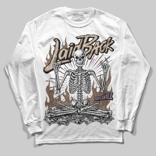 A Ma Maniére x Air Jordan 4 “Dark Mocha” DopeSkill Long Sleeve T-shirt Laid Back Graphic Streetwear - White