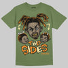Olive Sneakers DopeSkill T-Shirt Two Sides Graphic Streetwear - Military Green