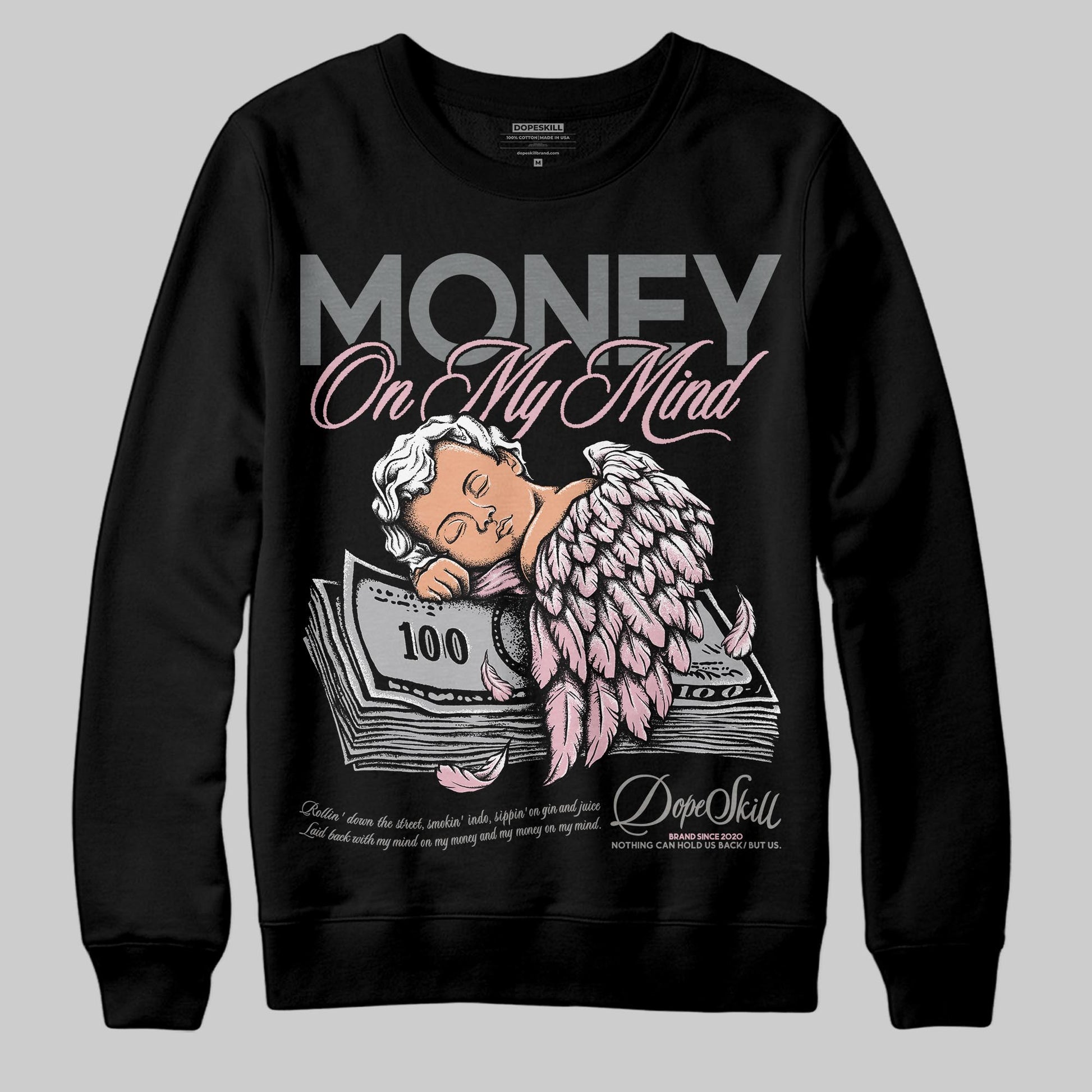 Air Max 95 OG “Pink Foam” DopeSkill Sweatshirt MOMM Graphic Streetwear - Black
