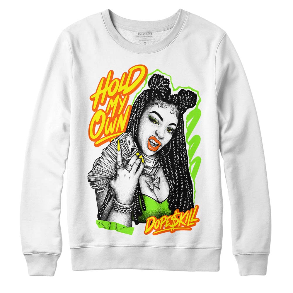 Neon Green Sneakers DopeSkill Sweatshirt New H.M.O Graphic Streetwear - White