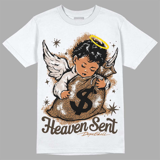 Jordan 3 Retro Palomino DopeSkill T-Shirt Heaven Sent Graphic Streetwear - White