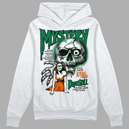 Green Sneakers DopeSkill Hoodie Sweatshirt Mystery Ghostly Grasp Graphic Streetwear - White