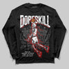 Jordan 11 “Bred Velvet” DopeSkill Long Sleeve T-Shirt Thunder Dunk Graphic Streetwear - Black