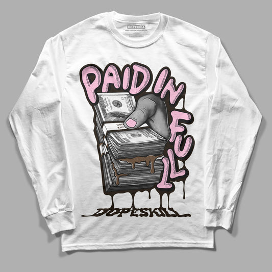 Jordan 11 Retro Neapolitan DopeSkill Long Sleeve T-Shirt Paid In Full Graphic Streetwear