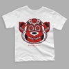 Jordan 4 Retro Red Cement DopeSkill Toddler Kids T-shirt Monk Graphic Streetwear - White