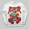 Red Sneakers DopeSkill Long Sleeve T-Shirt At The Top Graphic Streetwear - White