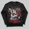 Jordan 4 “Sierra Red" DopeSkill Long Sleeve T-Shirt Drip Season Graphic Streetwear - Black