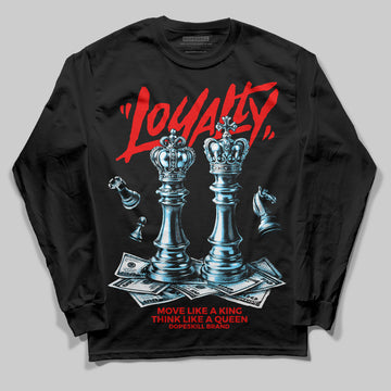 Red Sneakers DopeSkill Long Sleeve T-Shirt Loyalty Graphic Streetwear - Black