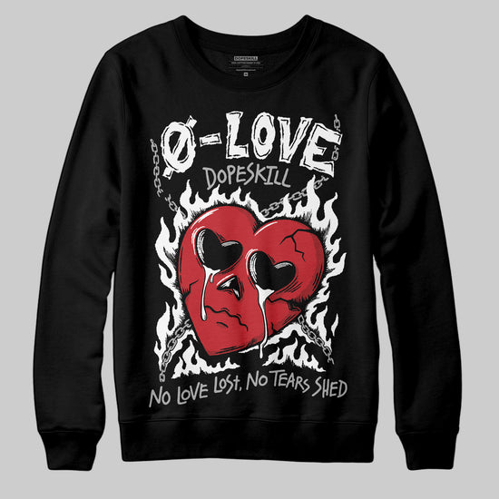 Jordan 11 Retro Low Bred (2025) DopeSkill Sweatshirt Crying Heart Graphic Streetwear - Black